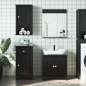 4-dielna sada kúpeľňového nábytku BERG čierna masívna borovica 3206503