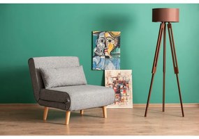 Svetlosivé kreslo Folde – Artie