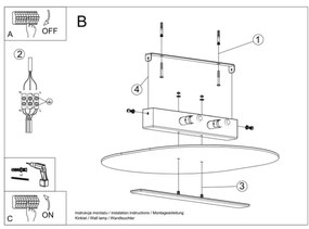 Sollux SL.1005 - Stropné svietidlo SALIA 2xG9/40W/230V