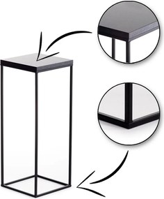 STOJAN NA KVETINÁČ BASICLOFT 60X24X24 CM ČIERNA