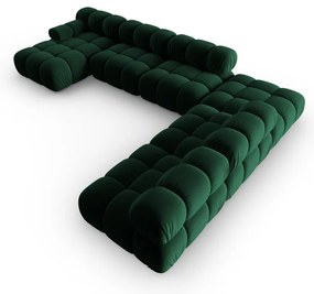Zelená zamatová pohovka 379 cm Bellis – Micadoni Home