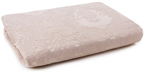 Béžový damaškový set prikrývky a obliečky na vankúš 240x260 cm Beste – Mijolnir