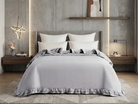 Prehoz na posteľ MONTEGO, svetlosivý Rozmer: 170 x 210 cm