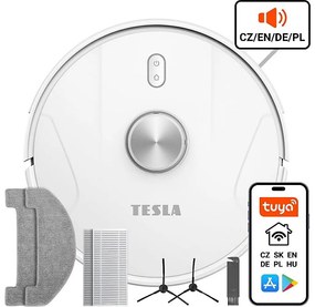 TESLA Electronics RoboStar - Inteligentný robotický vysávač 2v1 2600 mAh Wi-Fi biela