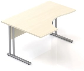 Ergonomický stôl Visio 140 x 100 cm, ľavý, javor