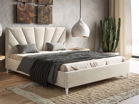 PROXIMA.store - Moderná čalúnená posteľ MALIA ROZMER: 160 x 200 cm, FARBA NÔH: biela