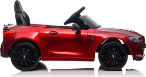 LEAN CARS BMW M4 Červené batériové auto, lakované