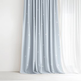 Goldea bavlnený záves - bodky na nebesky modrom 200x150 cm