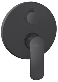 Invena Siros, podomietková batéria 2-výstupová, čierna matná, BP-90-4O2-A