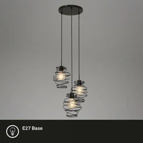 Briloner 4870-035 - Závesné svietidlo na lankách 3xE27/60W/230V