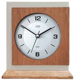 Drevené stolové hodiny JVD HS24013/78 – 21 cm analógové hodiny