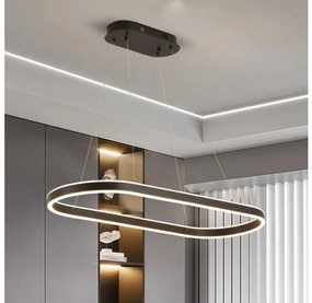 Brilagi - LED luster na lanku PONDIE LED/43W/230V 80x30 cm čierna