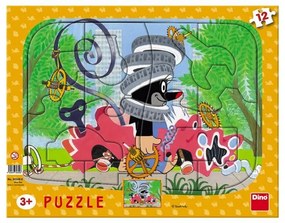 Dino puzzle Krtko opravár 12D doska
