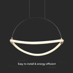 LED Luster na lanku LED/12W/230V 3000K