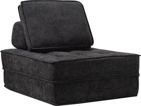 Rozkladacia multifunkčná sofa CALMERO - čierna