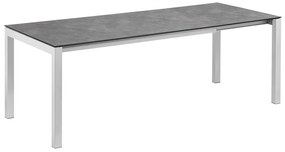 Cubic HPL rozťahovací stôl strieborný/antracit 160-220-280 cm