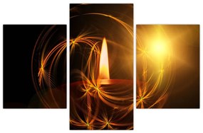 Obraz sviečky (90x60 cm)