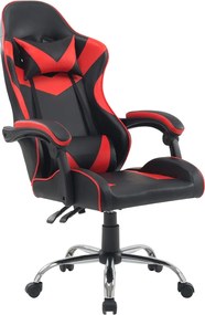 Kancelárska stolička RACING Červeno-čierna