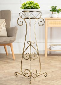STOJAN NA KVETINÁČ FIORINA 96X47,5 CM ZLATÁ