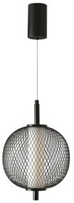 LED závesný luster na lanku PUMA LED/10W/230V pr. 20 cm čierny