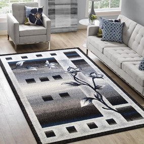Krásny koberec do obývačky s motívom kvetov Šírka: 120 cm | Dĺžka: 170 cm