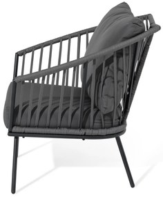 Relaxačné kreslo s textilným výpletom