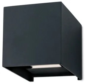 Orion AL 11-1192 - LED vonkajšie nástenné svietidlo CUBE 2xLED/3W/230V IP54 antr