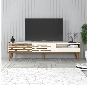 TV stolík/skrinka Tonase (orech + krémová). Akcia -20%. Vlastná spoľahlivá doprava až k Vám domov. 1095463
