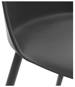 SUPPLIES BIANCA Jedálenská stolička - čierna