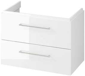Cersanit Larga, závesná umývadlová skrinka 80cm, biela lesklá, S932-073