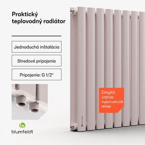 Blumfeldt Tallheo, 100 x 60, radiátor, rúrkový radiátor, 1445 W, teplá voda, 1/2