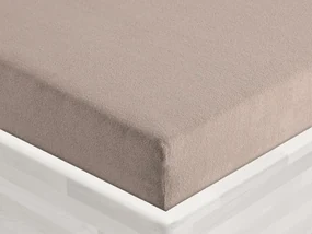 Froté napínacie prestieradlo FR-027 Sivohnedé 90 x 200 - výška 20 cm