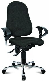 Topstar Topstar - kancelárska stolička Sitness 10 - šedá, plast + textil + kov