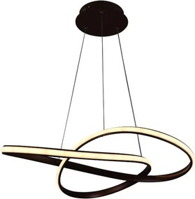 Brilagi - LED Stmievateľný luster na lanku COSMOWAVE LED/70W/230V 3000-6500K hnedá + DO