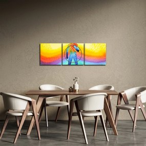 Obraz - Vnútorná sila (s hodinami) (90x30 cm)