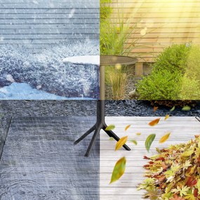 Okrúhly stôl Lacota 60 cm - čierna