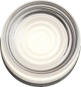 Dizajnové nástenné svietidlo čierne s opálovým sklom IP44 - Michele