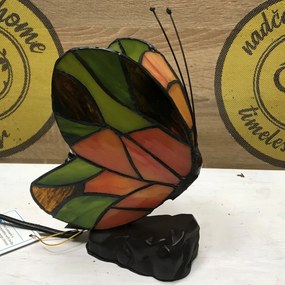 Detská lampa tiffany MOTÝĽ_O 16*17
