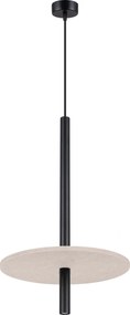 Závesné svietidlo Feltro 1, 1x čierne kovové tienidlo, be
