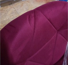 AKCIA Bordová kancelárska stolička AVOLA VELVET II. akosť