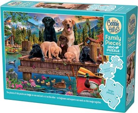 Puzzle 350 kusov Šteniatka a kačičky