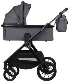 Lionelo - Kombinovaný kočík 3 v 1 LAYLA Grey Stone