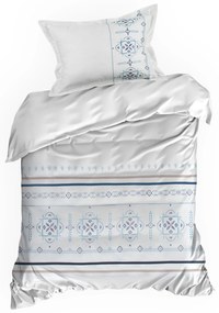 SATÉNOVÉ OBLIEČKY HAFT 200X220 CM, 2KS 70X80 CM VZOROVANÉ