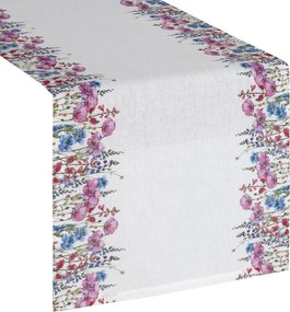 BEHÚŇ NA STÔL RUBY 40X140 CM KVETY