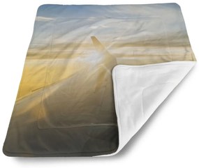 Sablio Deka pre bábätko Krídlo lietadla nad mrakmi - 80x100 cm