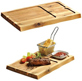 Drevený servírovací podnos Andrew, 37,5x24x1,8 cm