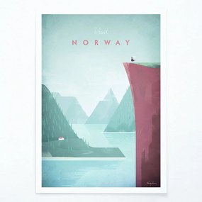 Plagát Travelposter Norway, 30 x 40 cm