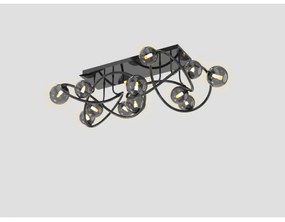 Wofi 9014-1205 - LED Prisadený luster NANCY 12xG9/3,5W/230V čierna/chróm