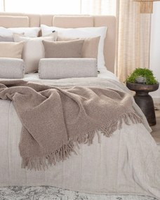 Boucle deka 140x200cm prírodná