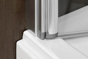 Polysan Polysan, RIONI pneumatická vaňová zástena 710 mm, strieborny rám, číre sklo, 72915